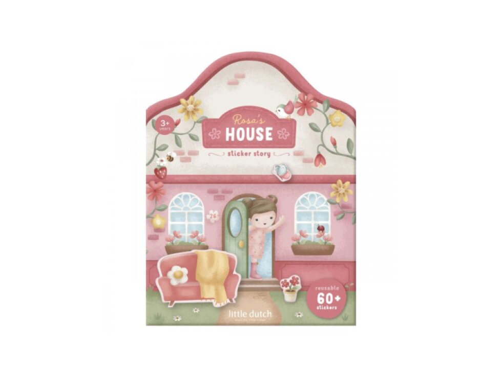 Little Dutch Knižka so samolepkami Dom Rosa
