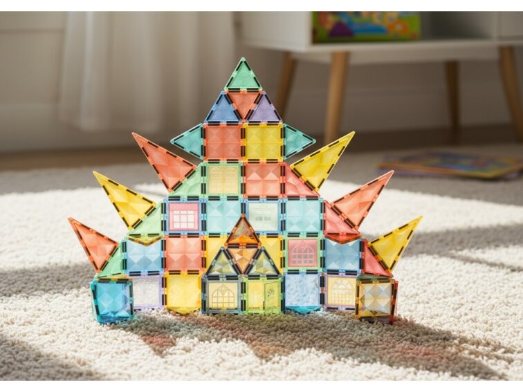 Magnetická stavebnica Oplo Toys - Starshine 70 KS