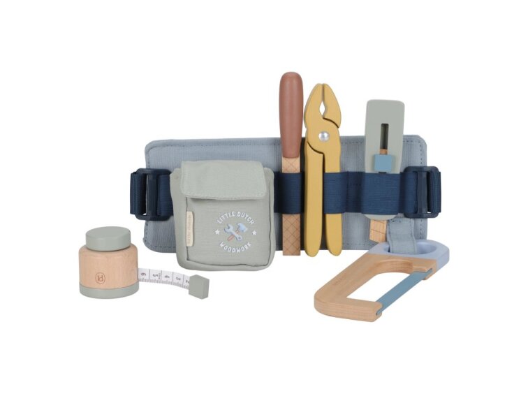 Little Dutch Opasok s dreveným náradím Blue
