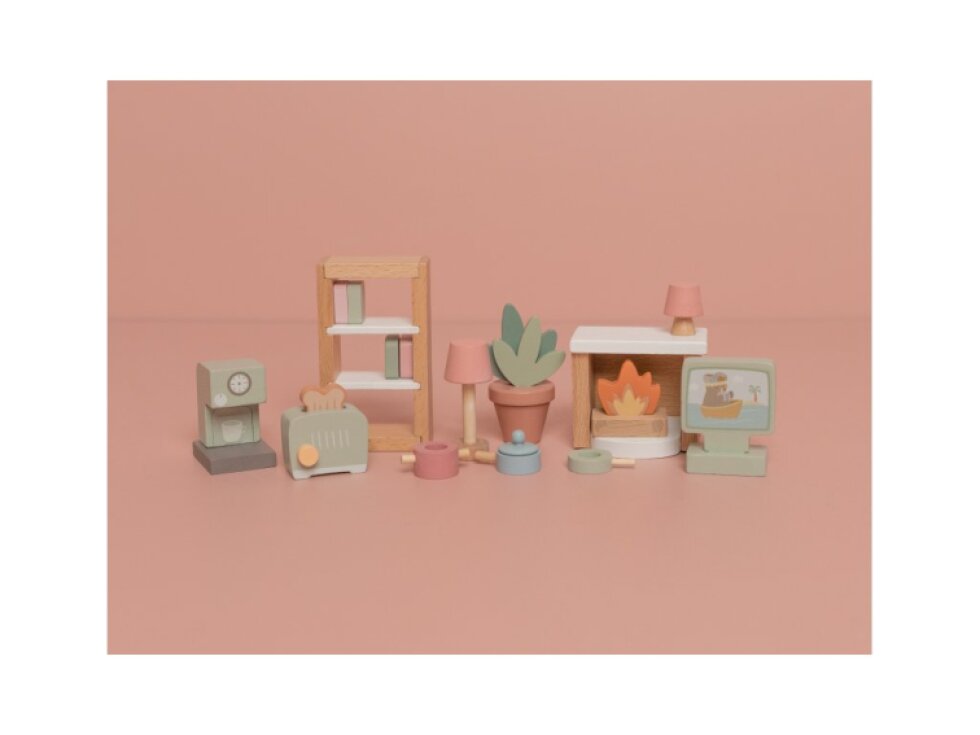 Little Dutch Sada doplnkov do domčeka pre bábiky drevená