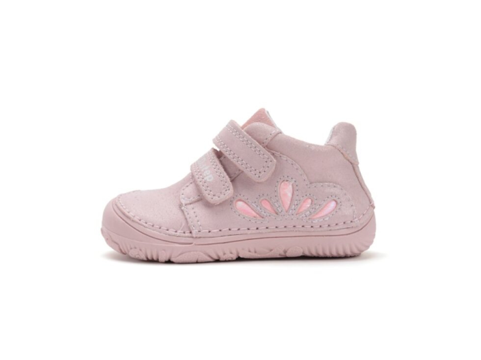 D.D. Step - Dievčenské prechodné barefoot topánky S073-52355 Baby Pink