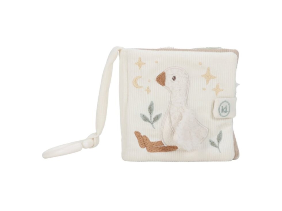 Little Dutch Závesná textilná knižka s aktivitami Newborn Naturals