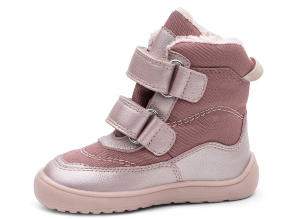 Protetika - Detské barefoot zimné barefoot topánky NUT PINK