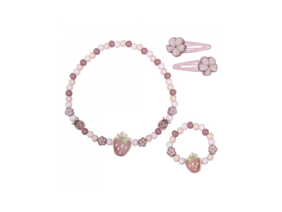 Little Dutch Súprava drevených šperkov Jahody