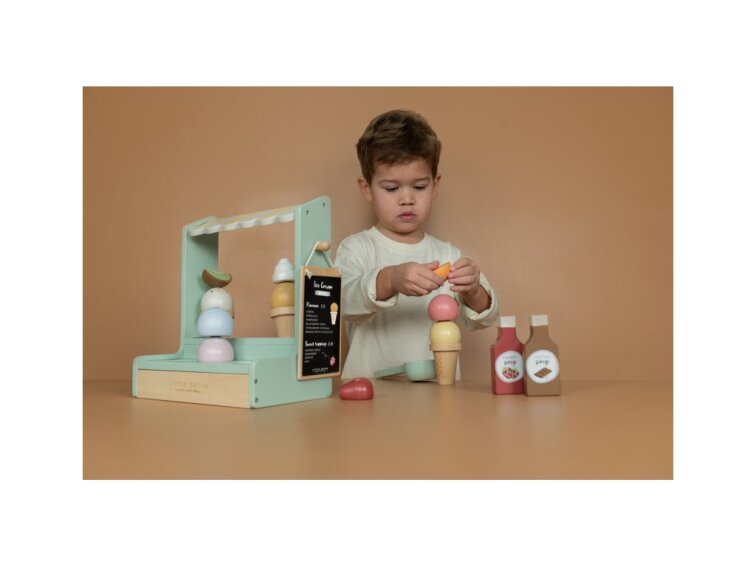 Little Dutch Zmrzlinový stánok drevený