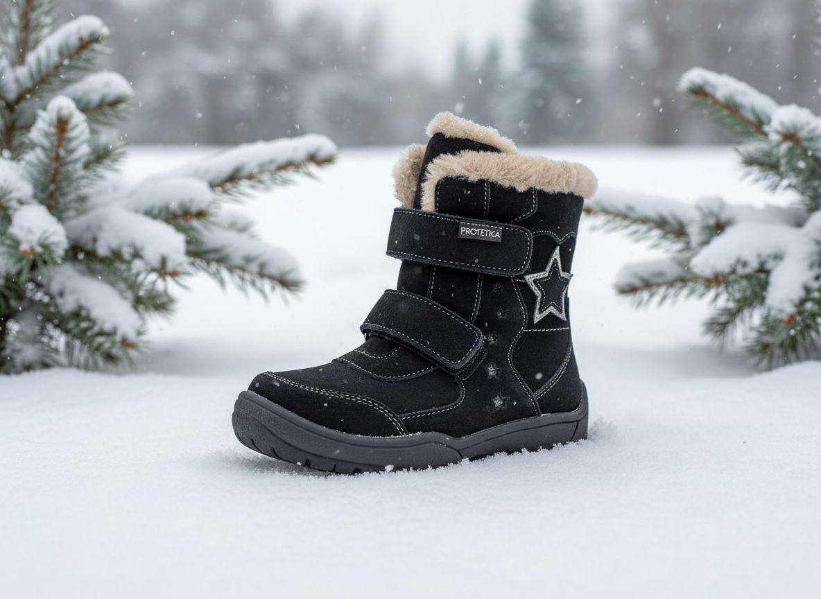 Protetika - Detské zimné topánky EVELIN nero