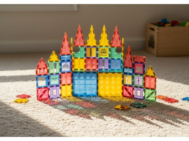 Magnetická stavebnica Oplo Toys - Starshine 100 KS