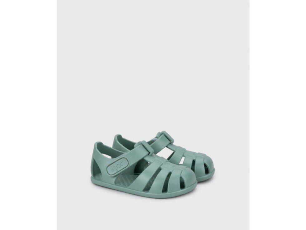 Igor - Detské barefoot sandálky Nemo Solid - Matcha