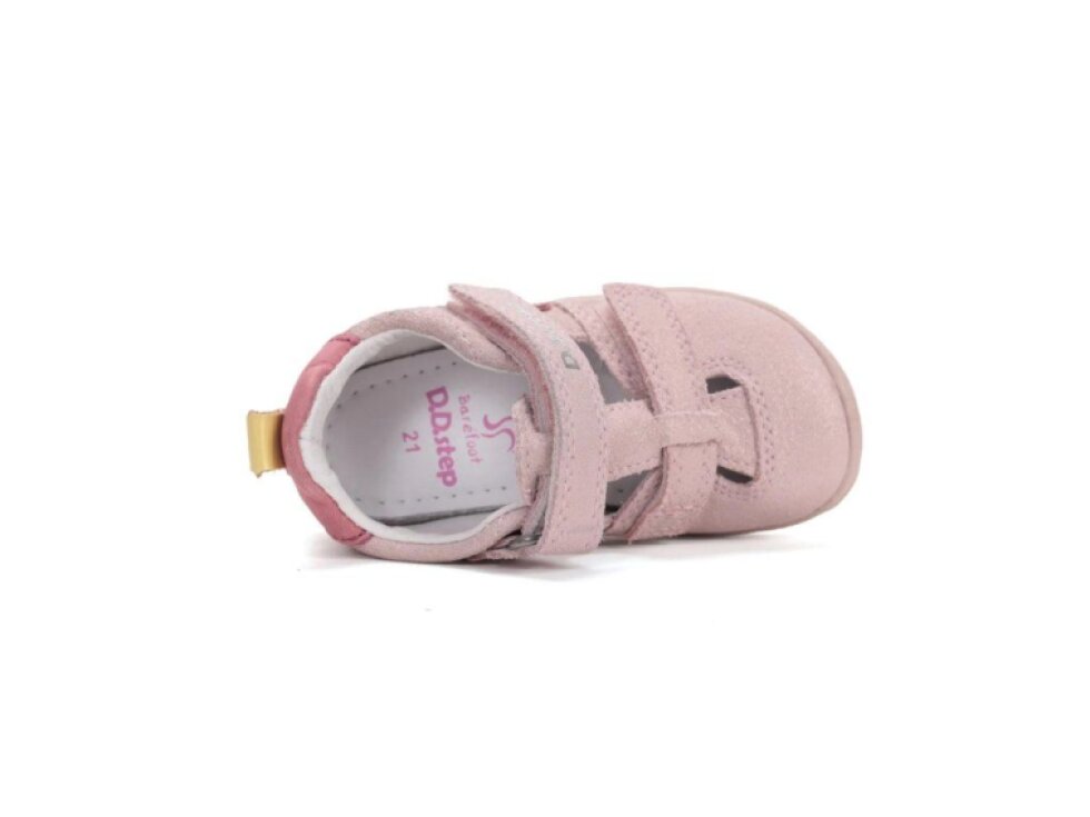 D.D. Step - Dievčenské barefoot sandálky H077-61288C Baby Pink