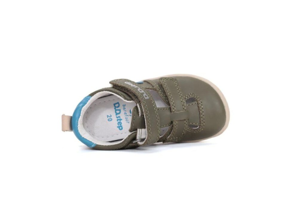 D.D. Step - Chlapčenské barefoot sandálky H077-61288B Emerald