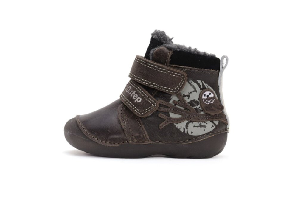 D.D. Step - Detské zimné topánky chocolate W015-42249AW
