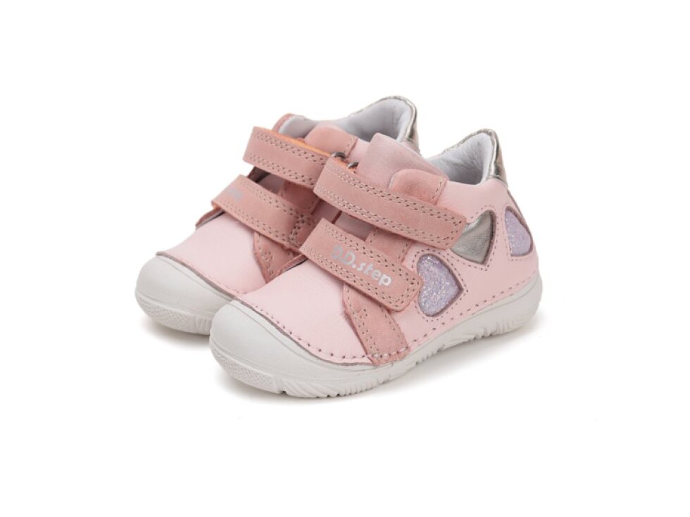 D.D. Step - Dievčenské prechodné topánky S082-51834A Baby Pink