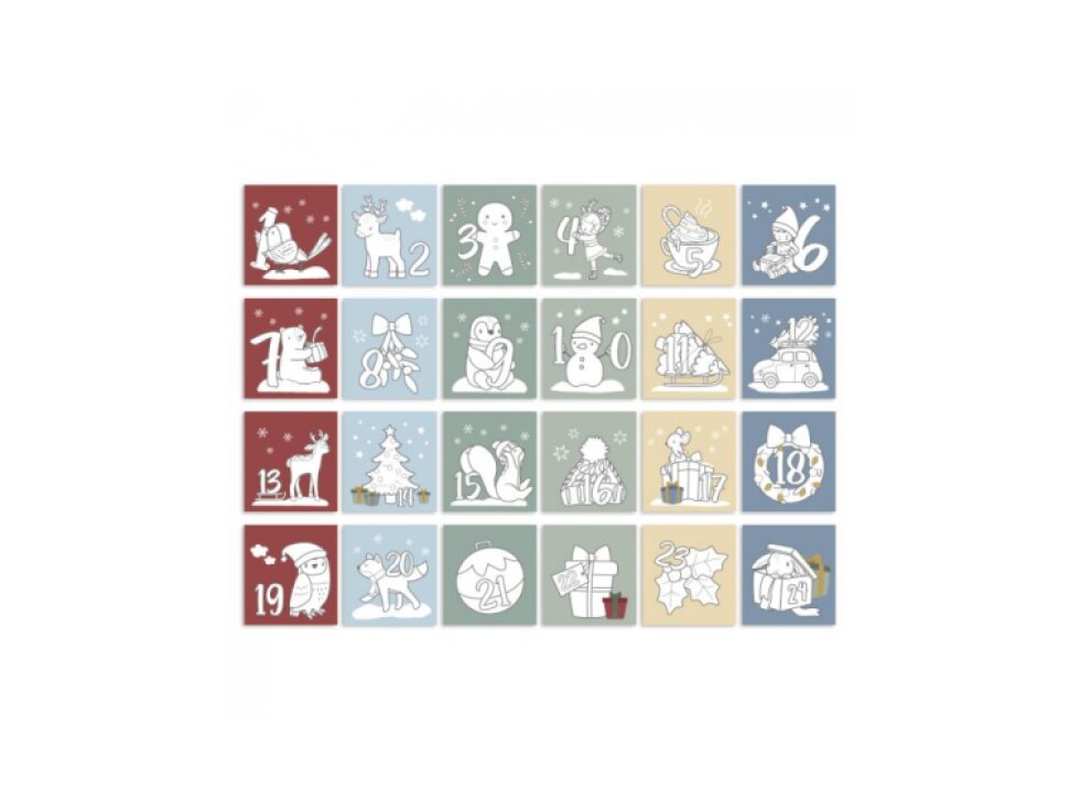 Little Dutch Adventný kalendár omaľovánky