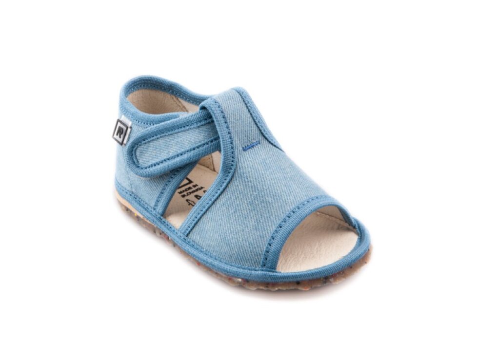 RAK - Inovatívne papučky s otvorenou špicou Riflové 100014-4*JUI