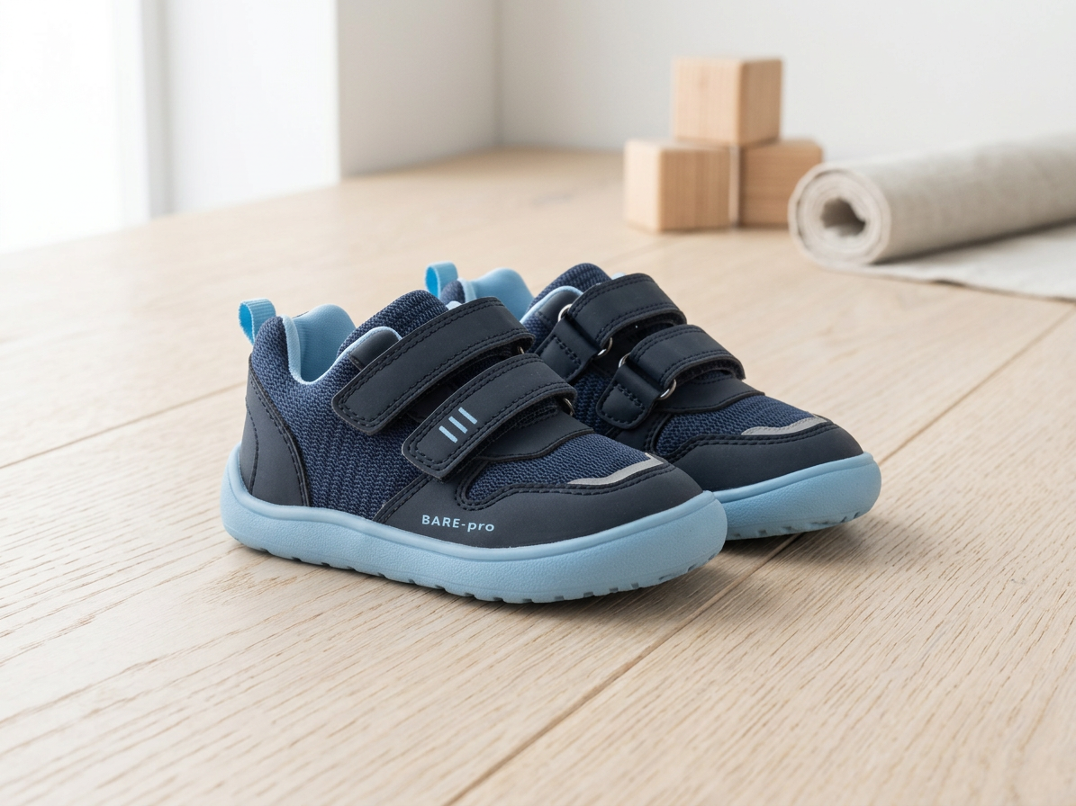 Protetika - Detské prechodné barefoot topánky PERSY BLUE