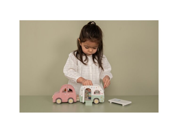 Little Dutch Auto s karavanom drevené