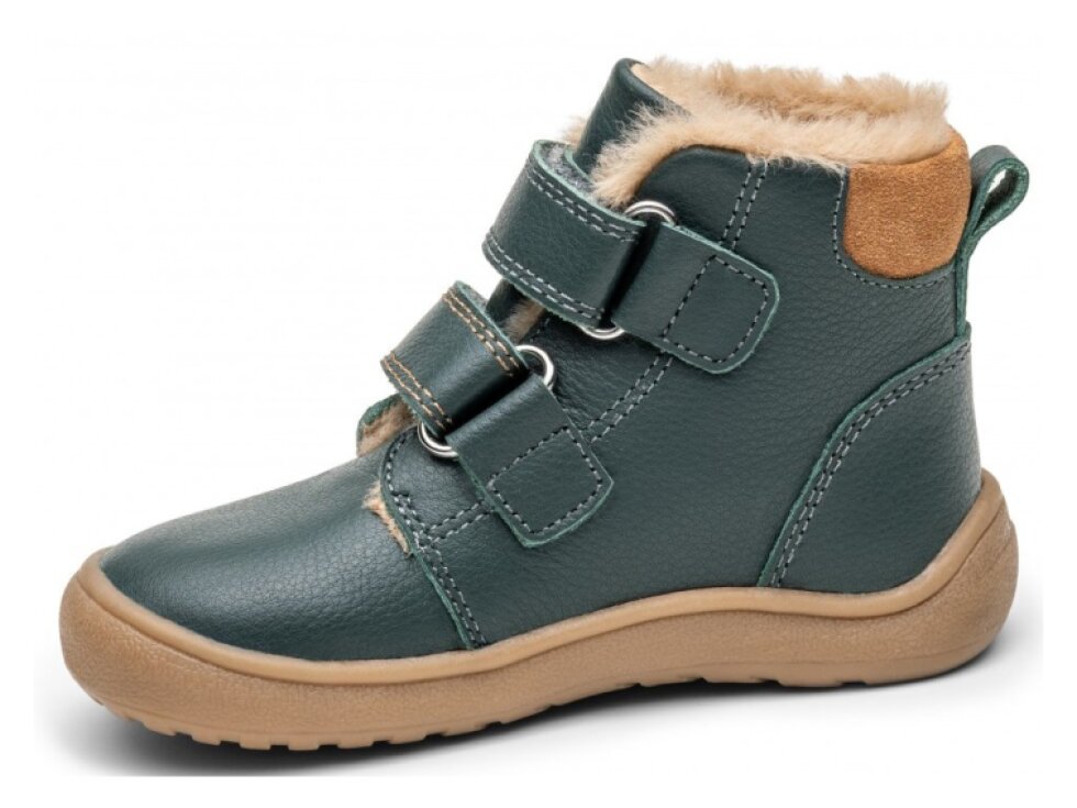Protetika - Detské barefoot zimné topánky DENY green