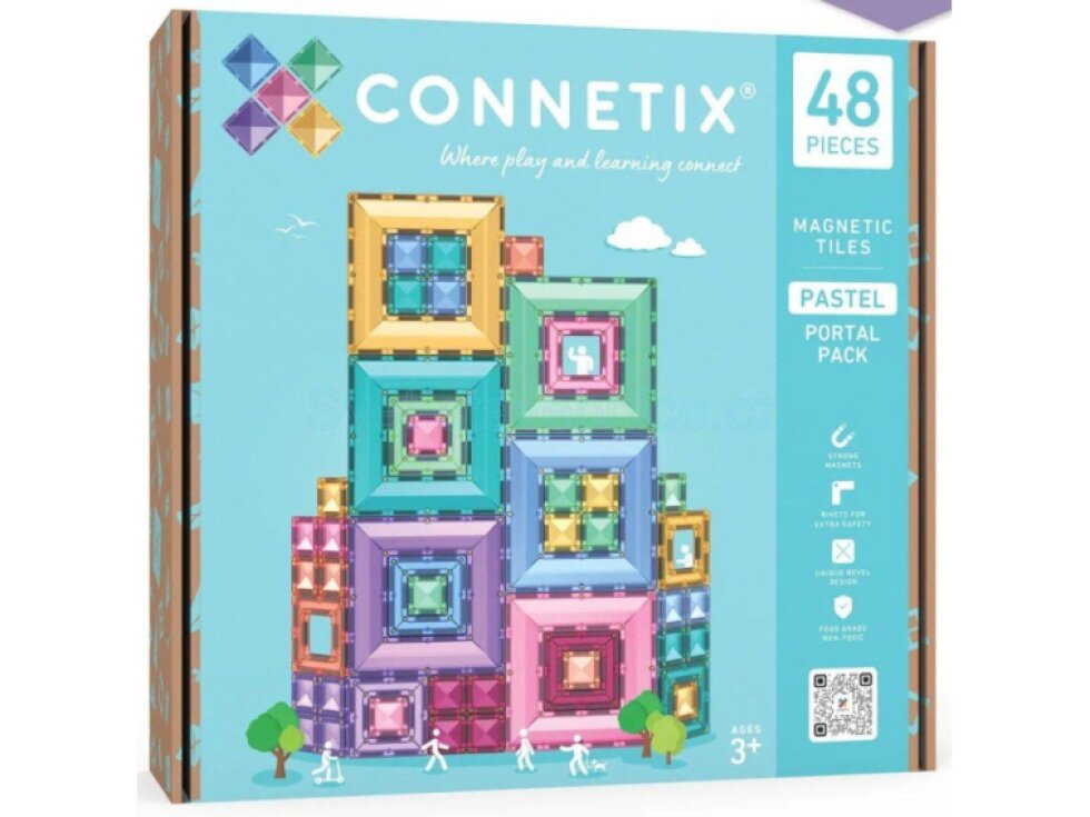 Connetix magnetická stavebnica - Pastel Portal Pack 48ks