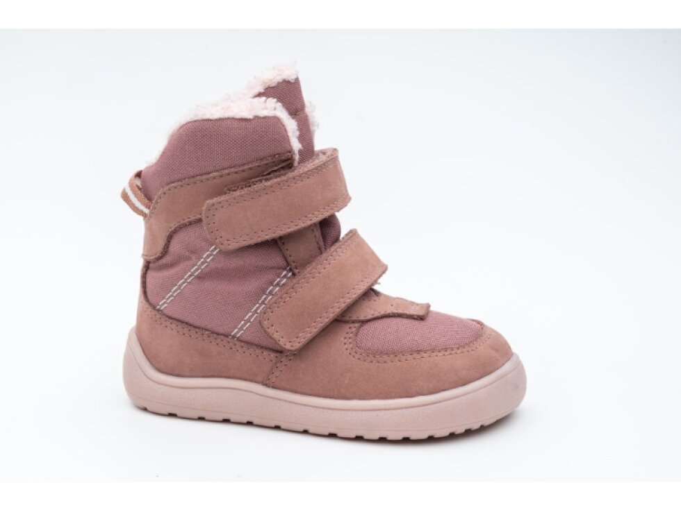 Protetika - Detské barefoot zimné barefoot topánky LORA OLD PINK