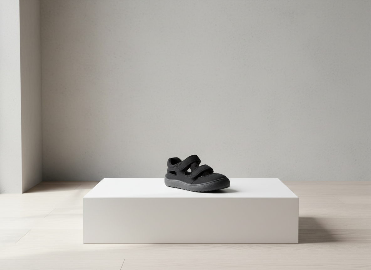 Protetika - Chlapčenské barefoot sandálky TAFI NEO BLACK