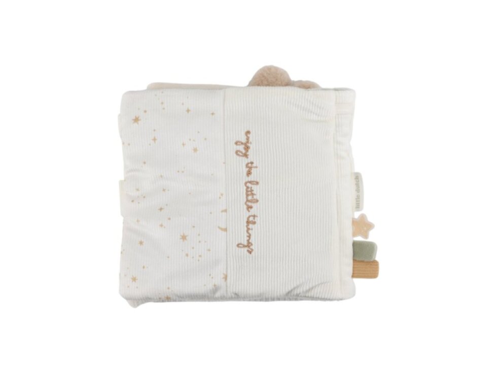 Little Dutch Textilná knižka s aktivitami Newborn Naturals
