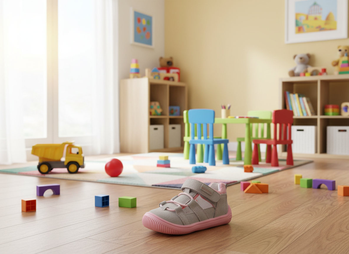 Protetika - Dievčenské barefoot sandálky KENDY GREY