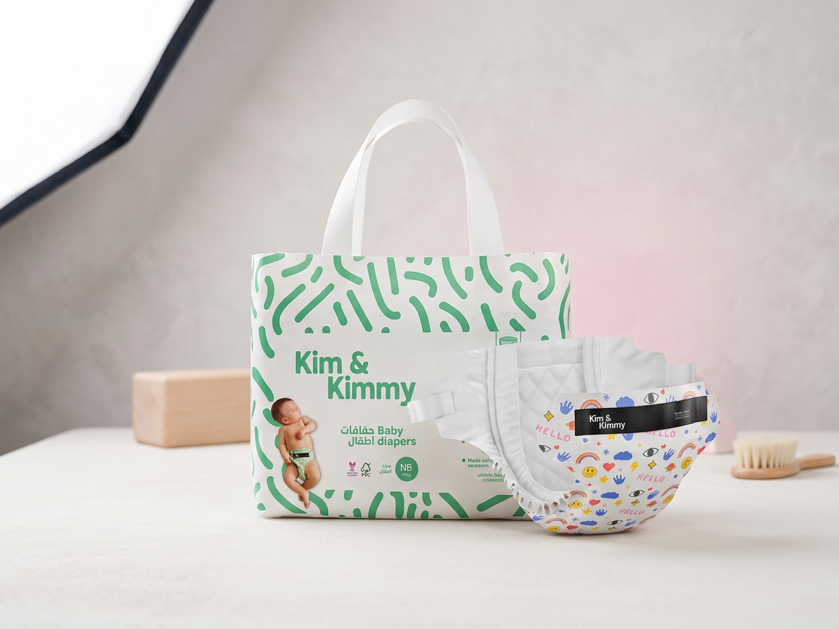 Kim & Kimmy - Jednorázové detské plienky NB (do 5kg) - 32 ks