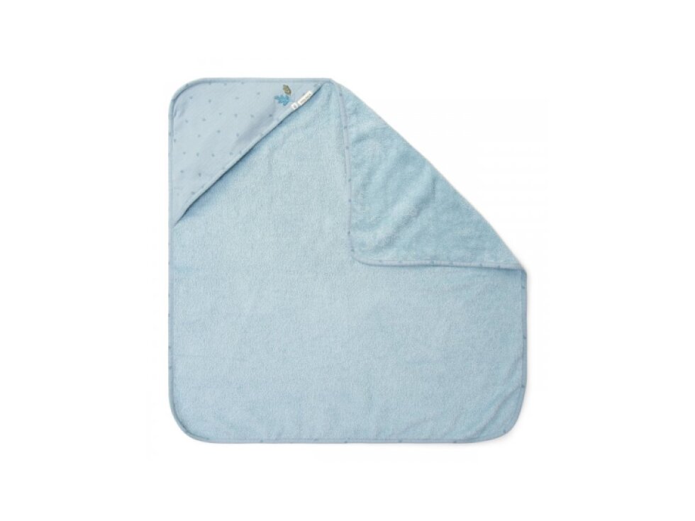 Little Dutch Osuška s kapucňou 100x100 cm Pure Denim Blue