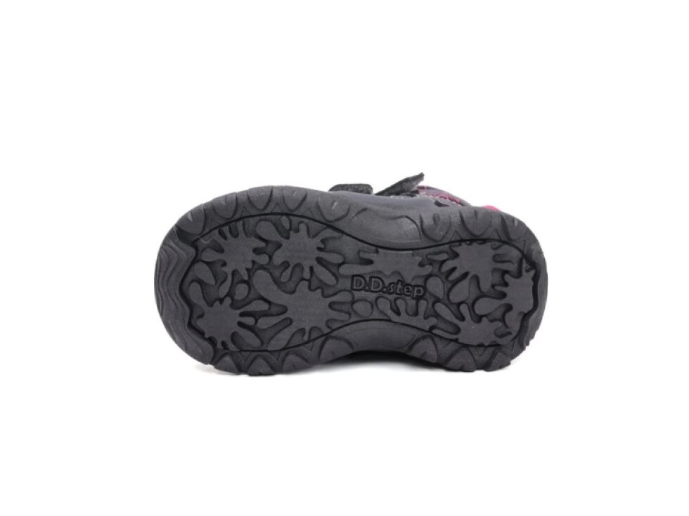 D.D. Step - Detské zimné topánky P081-52616 Dark Pink