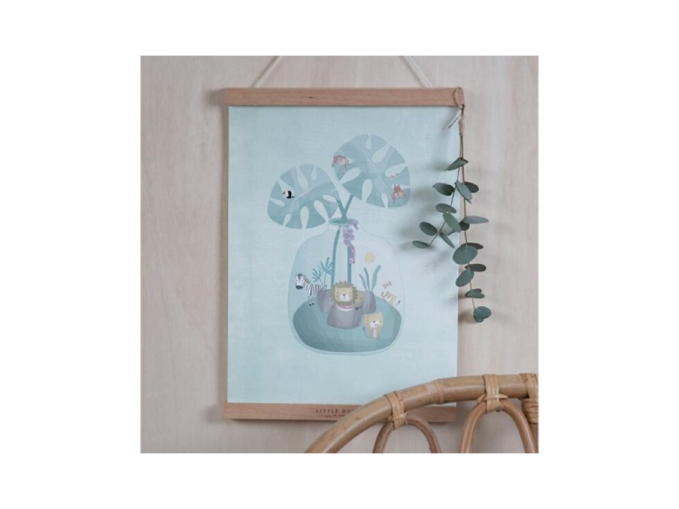 Little Dutch Drevený vešiak na plagáty A3