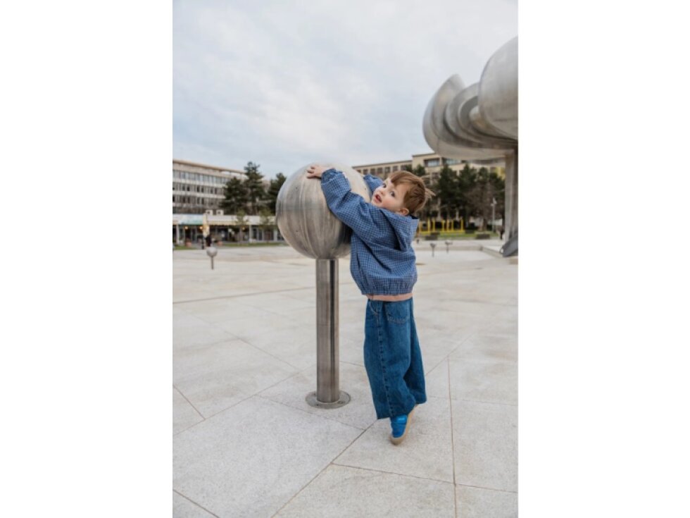 Milash - Detské barefoot tenisky FUN SHOES Deep Blue