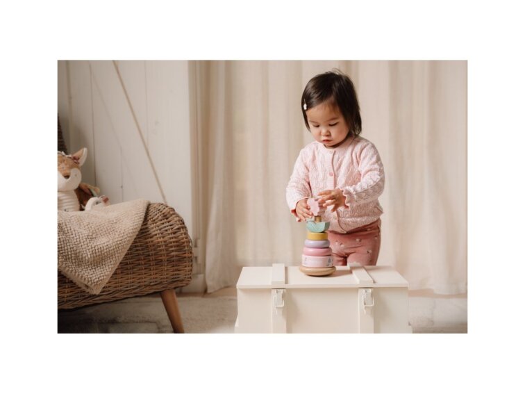 Little Dutch Nasadzovacie krúžky drevené