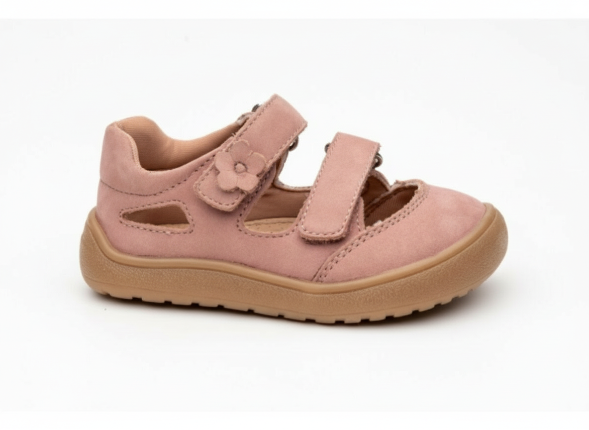 Protetika - Detské dievčenské barefoot sandálky NERY PINK