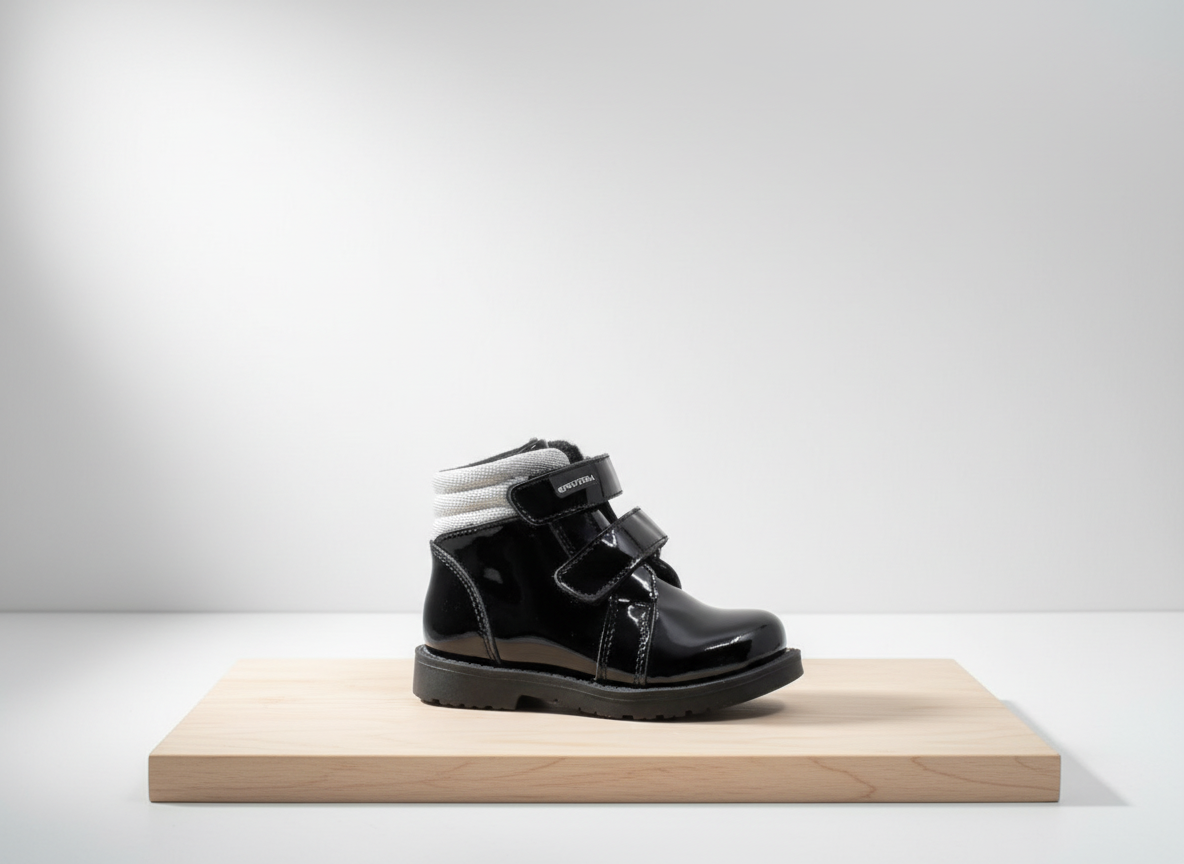 Protetika - Detské prechodné topánky EVITA BLACK