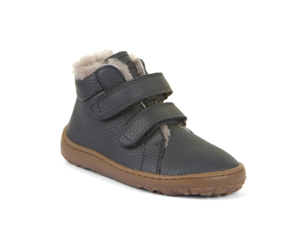 Froddo - Detské zimné Barefoot topánky Winter Furry G3110263-K Dark Blue