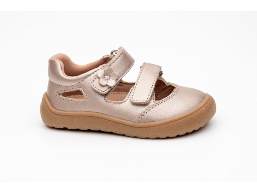 Protetika - Detské dievčenské barefoot sandálky NERY PEARL PINK