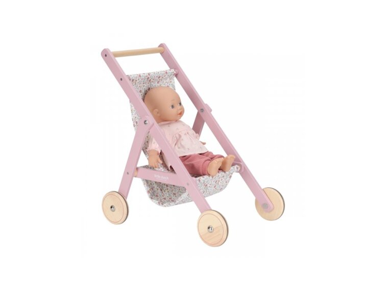 Little Dutch Kočík pre bábiky golfky drevené Pink