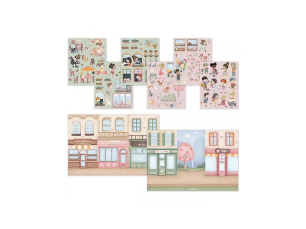 Little Dutch Knižka so samolepkami Nakupovanie Rosa