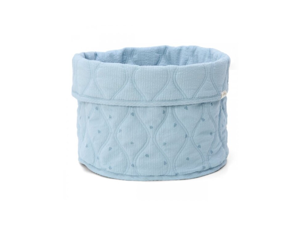 Little Dutch Košík textilný obojstranný veľký Pure Denim Blue