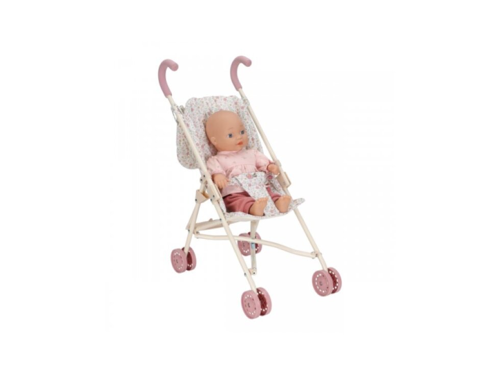 Little Dutch Kočík pre bábiky golfky skladací Soft Flowers