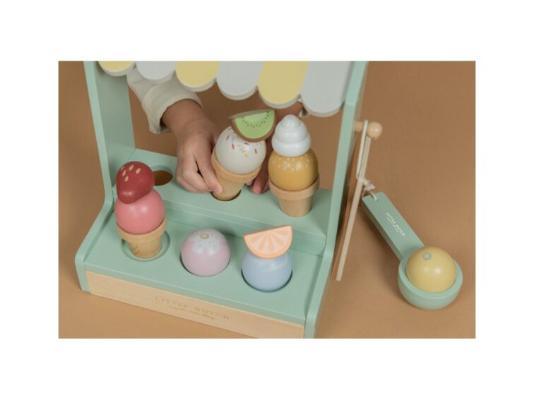 Little Dutch Zmrzlinový stánok drevený