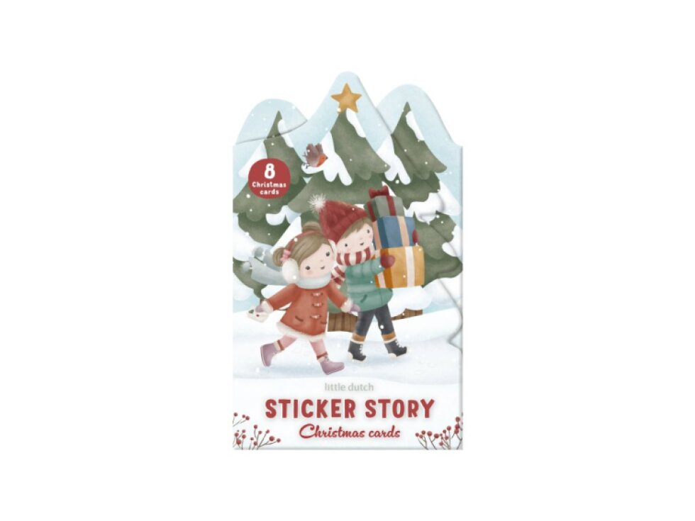 Little Dutch Sada so samolepkami Vianočné prianie