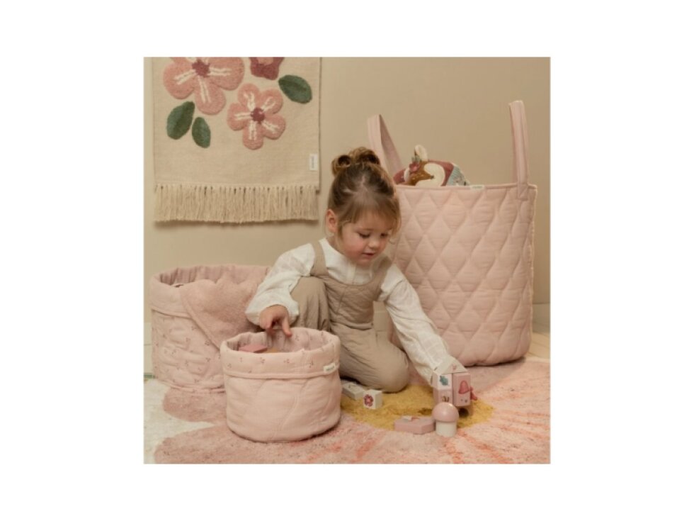 Little Dutch Košík textilný obojstranný veľký Pure Blossom