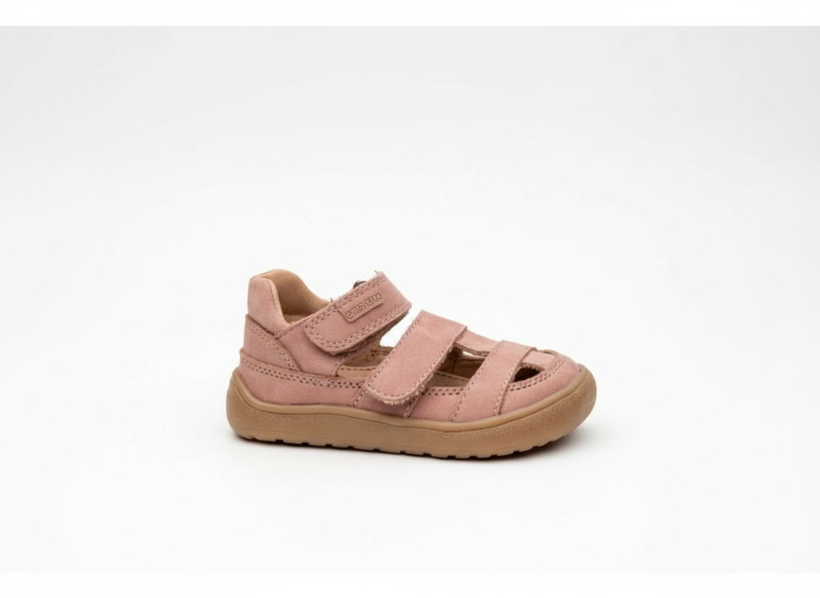 Protetika - Detské dievčenské barefoot sandálky DIZY PINK