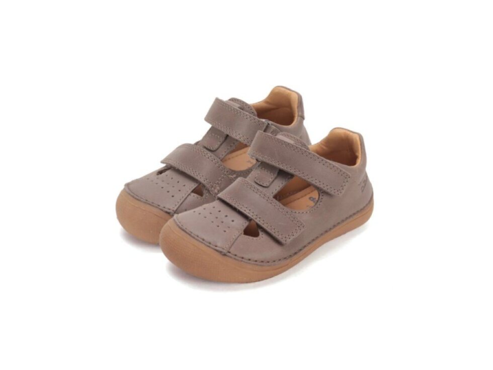 D.D. Step - Detské barefoot sandálky H063-61804A Chocolate