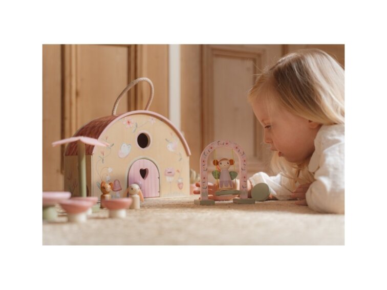 Little Dutch Domček pre víly drevený prenosný Fairy Garden