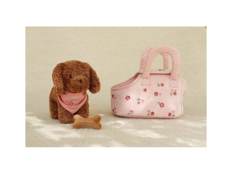 Little Dutch Psík plyšový Jackie v kabelke