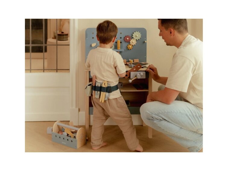 Little Dutch Ponk drevený Blue