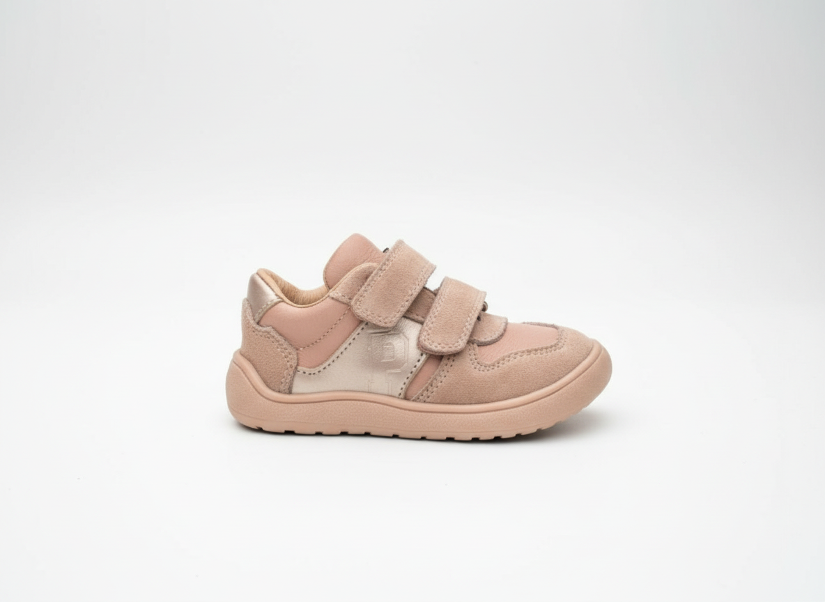 Protetika - Detské dievčenské barefoot topánky PERLA PINK