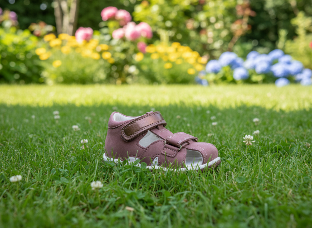 Protetika - Detské dievčenské sandálky LINDA OLD PINK